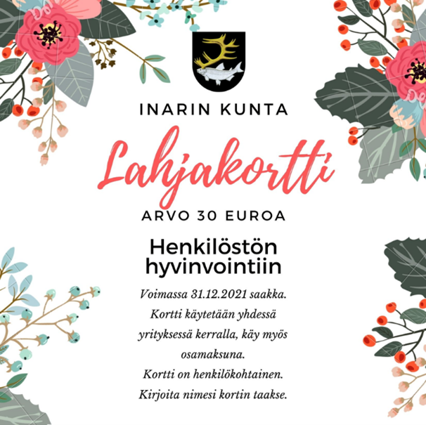 Inarin kunta tyky lahjakortti